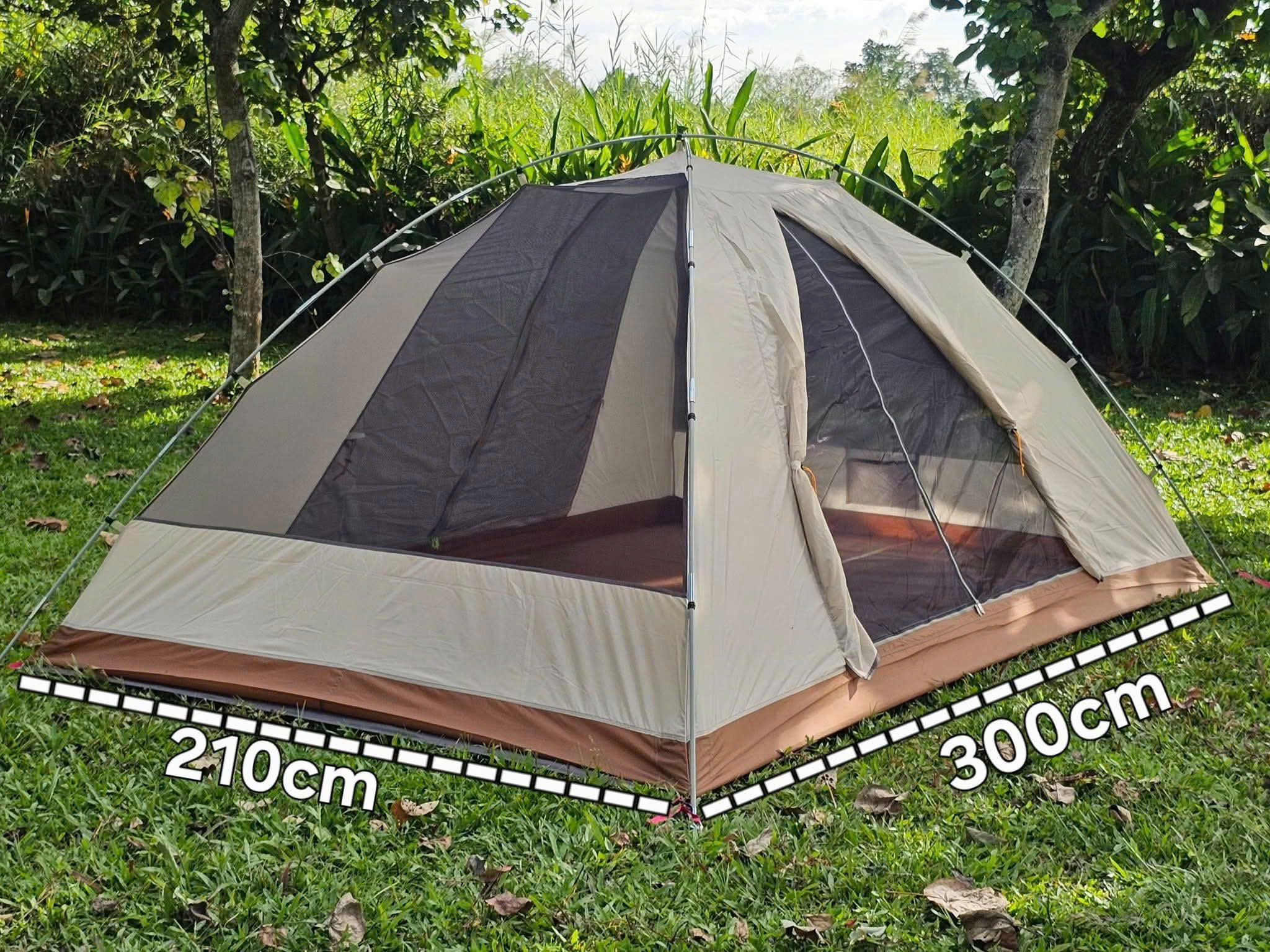 LỀU CẮM TRẠI 6 NGƯỜI 2 LỚP DRAGON DOME 6P