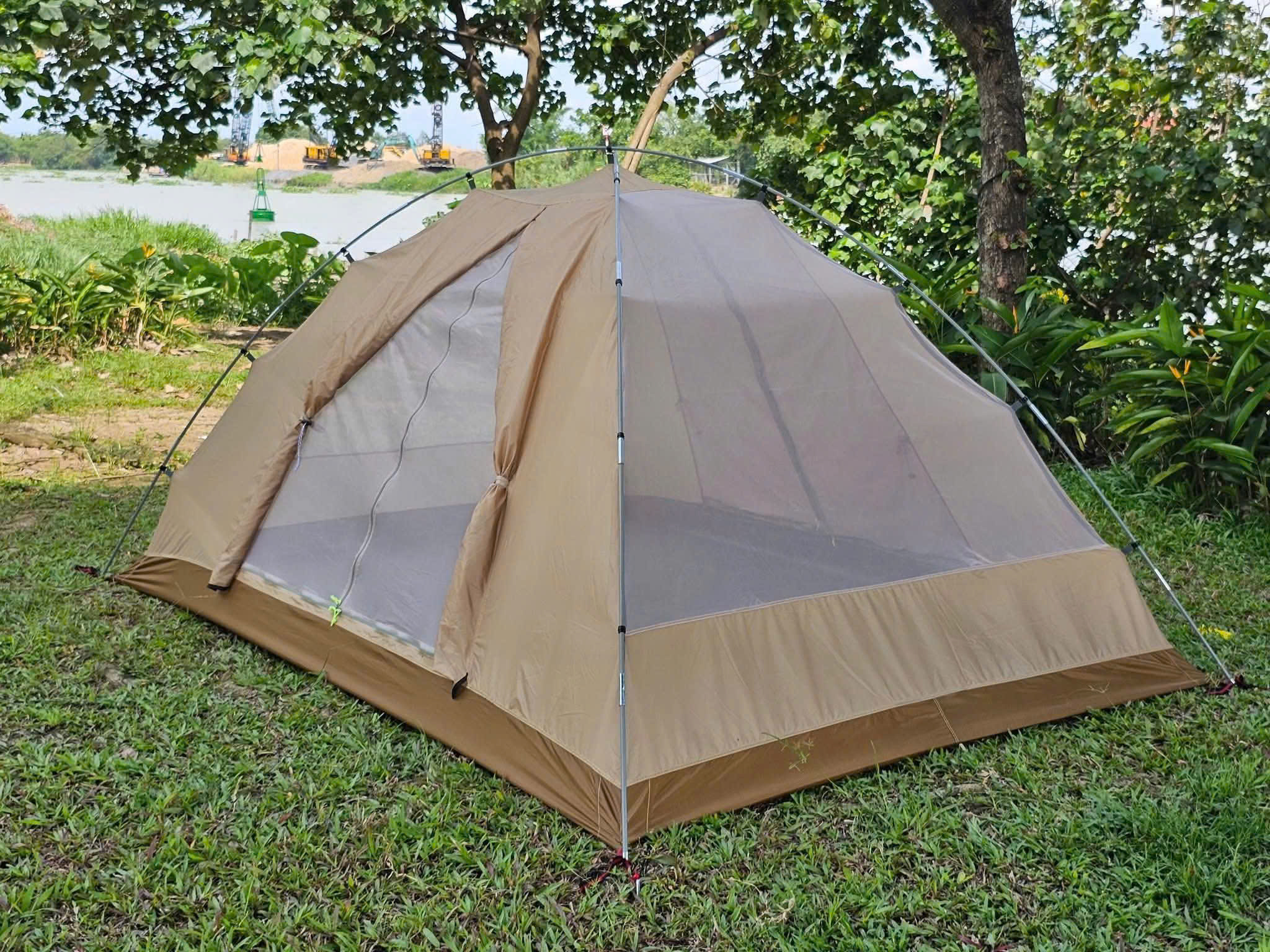 LỀU CẮM TRẠI 6 NGƯỜI 2 LỚP DRAGON DOME 6P