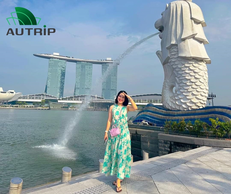 Merilion Park là biểu tượng của Singapore