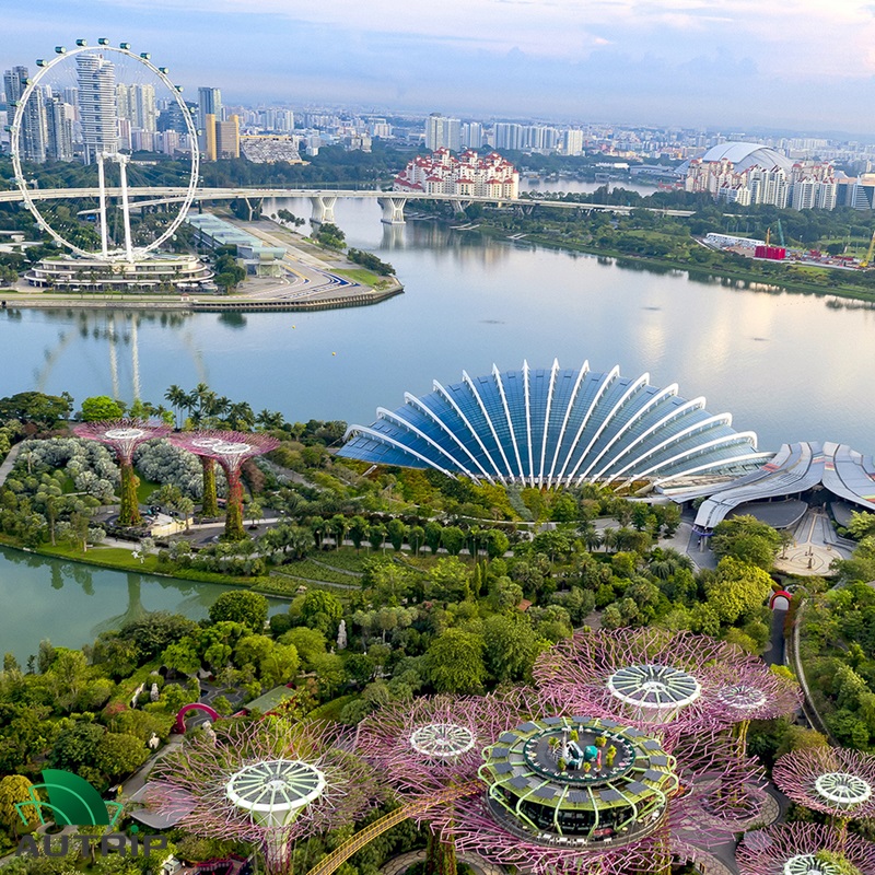 Gardens by the bay là công trình là biểu tượng của Singapore