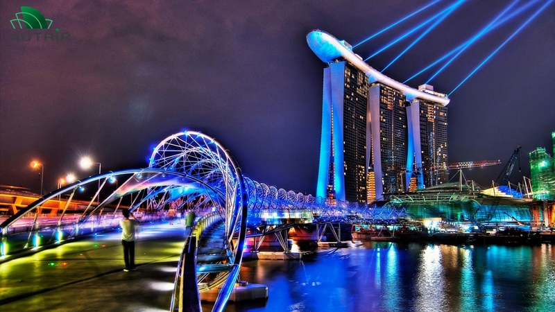 Buổi tối, Singapore lung linh đẹp tuyệt vời