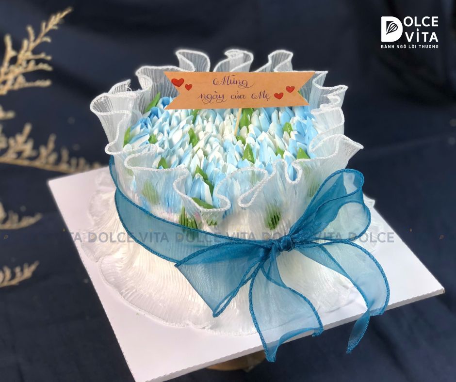 [1308] (SM80-120-180) Bánh kem bó hoa tulip - món quà vừa đẹp vừa ngon
