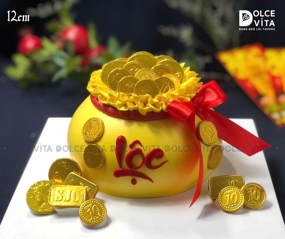 225 Bánh túi tiền/ hũ vàng/ thỏi vàng mừng khai trương - ngày thần tài