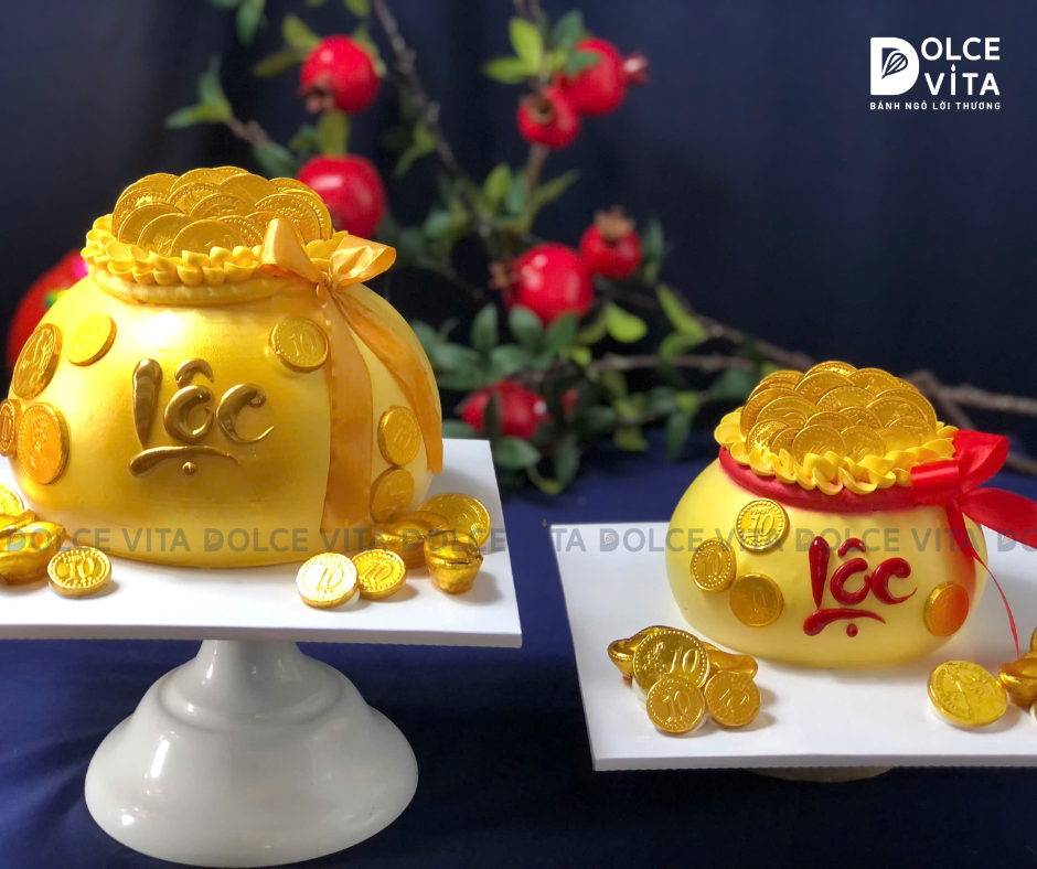 225 Bánh túi tiền/ hũ vàng/ thỏi vàng mừng khai trương - ngày thần tài