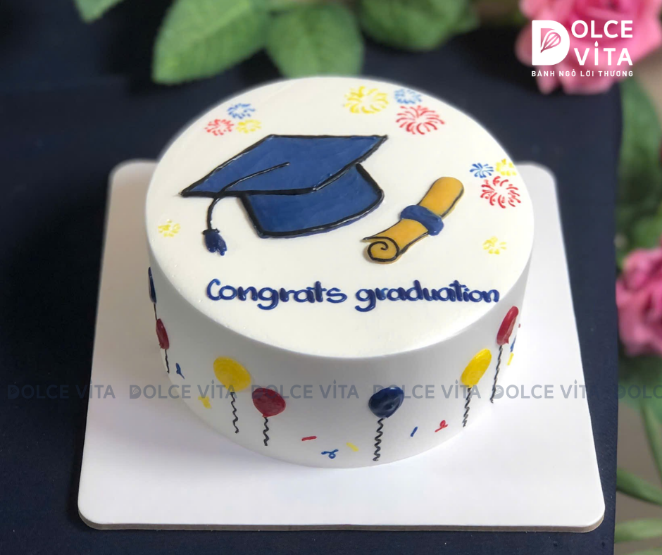 [2994] (40) Bánh Kem Mừng Tốt Nghiệp Dễ Thương