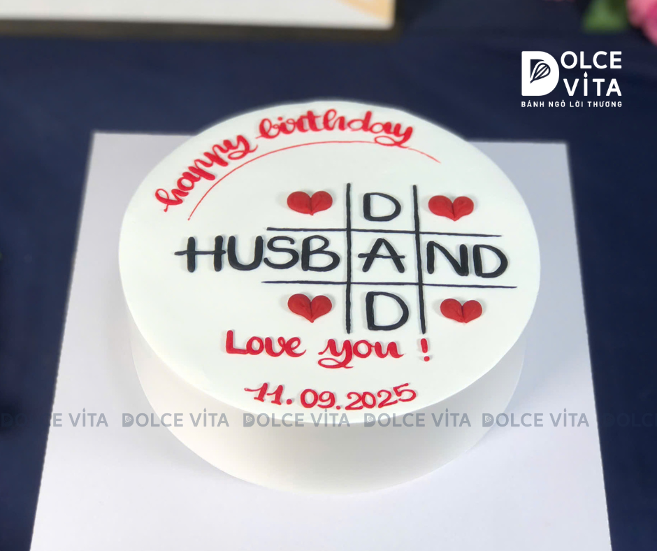 [1490] Bánh kem dành cho Sinh nhật Chồng, Ngày của Cha