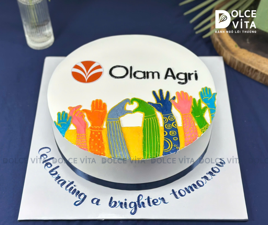 [3054] (150) Bánh kem vẽ logo cho các sự kiện doanh nghiệp