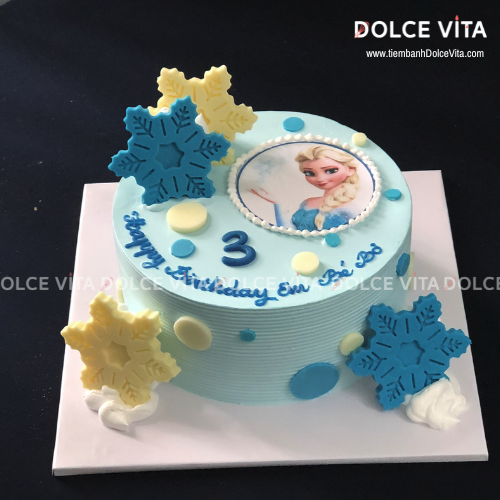 [1464] (70) Bánh In Hình Nữ Hoàng Băng Giá Elsa – Tặng Bé Gái Yêu Thích Frozen
