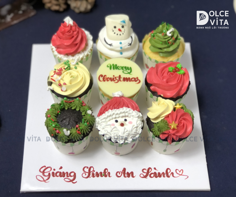 009 Cupcake Giáng sinh