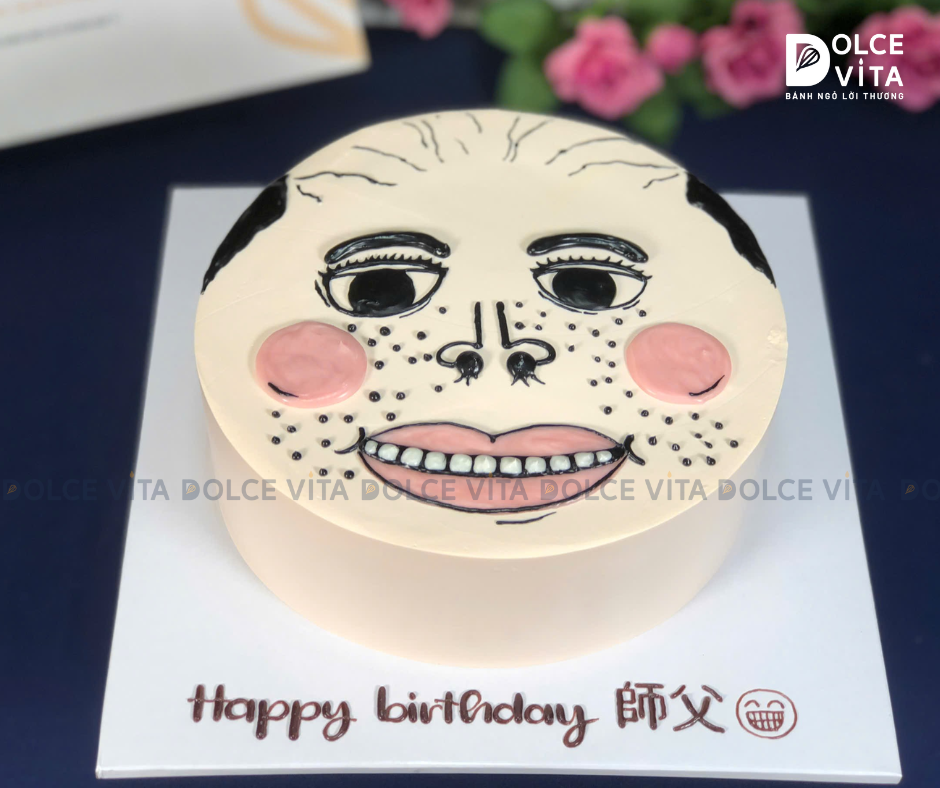 [1783] (40) Bánh vẽ mặt người siêu hài hước