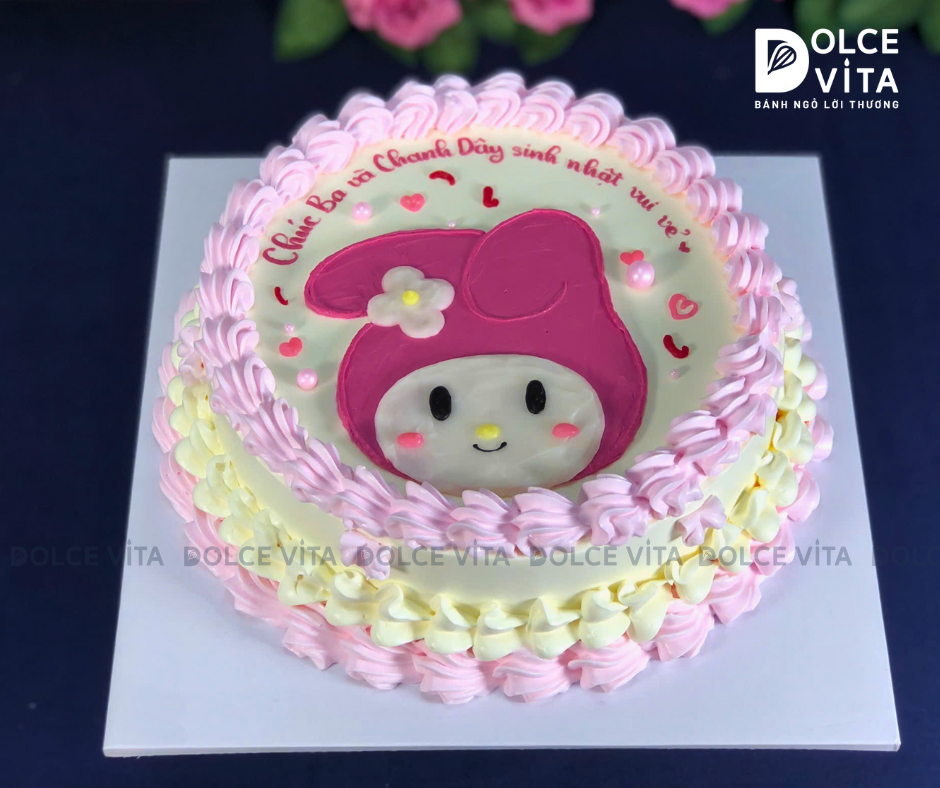 [2066] (70) Bánh Vẽ Thỏ Melody Đáng Yêu cho Bé Gái