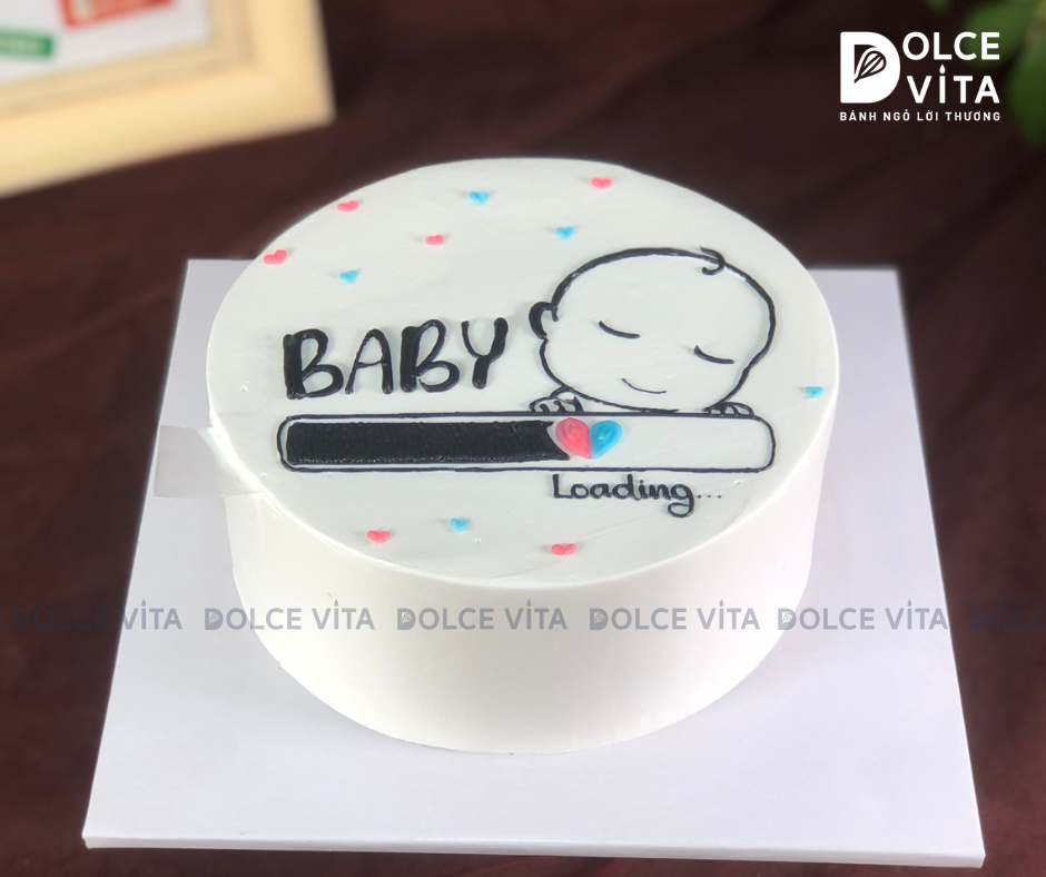 [2943] (40) Bánh kem tiết lộ giới tính (Gender Reveal Cake) - Bất ngờ và hạnh phúc