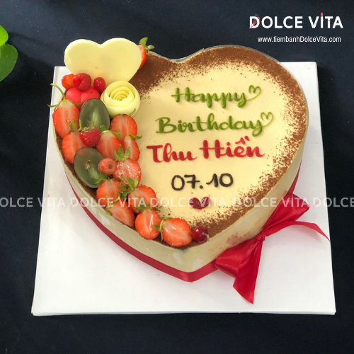 HS001 Bánh Tiramisu Trái Tim Ngọt Ngào