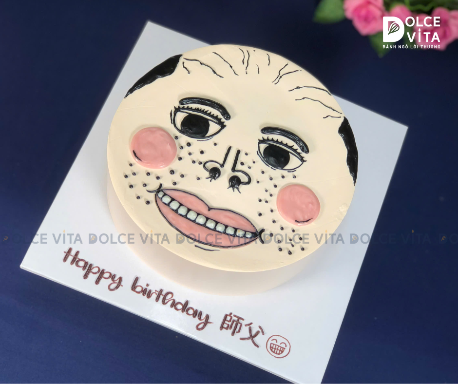 [1783] (40) Bánh vẽ mặt người siêu hài hước