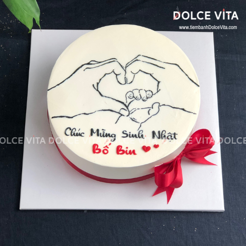 006 (80) Bánh vẽ hình bàn tay của gia đình