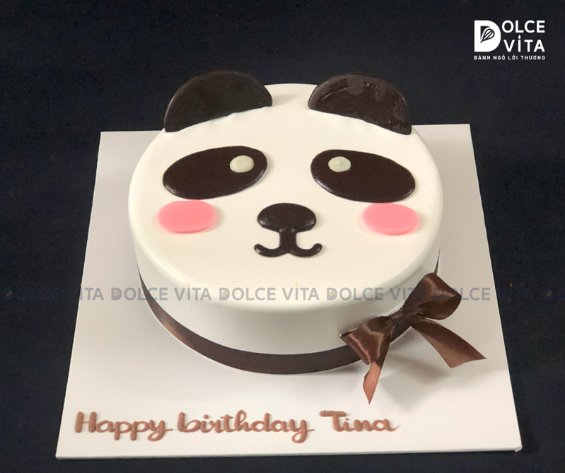 [1616] (30) Bánh Kem Gấu Trúc Dễ Thương – Panda Birthday Cake