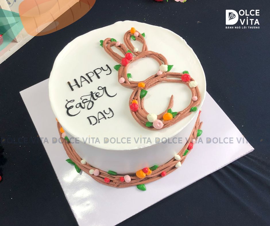 261 (45) Bánh Kem Phục Sinh (Easter Cake) Thỏ