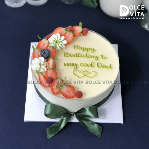 [1301] Bánh mousse phô mai trà xanh chanh (green tea lemon)