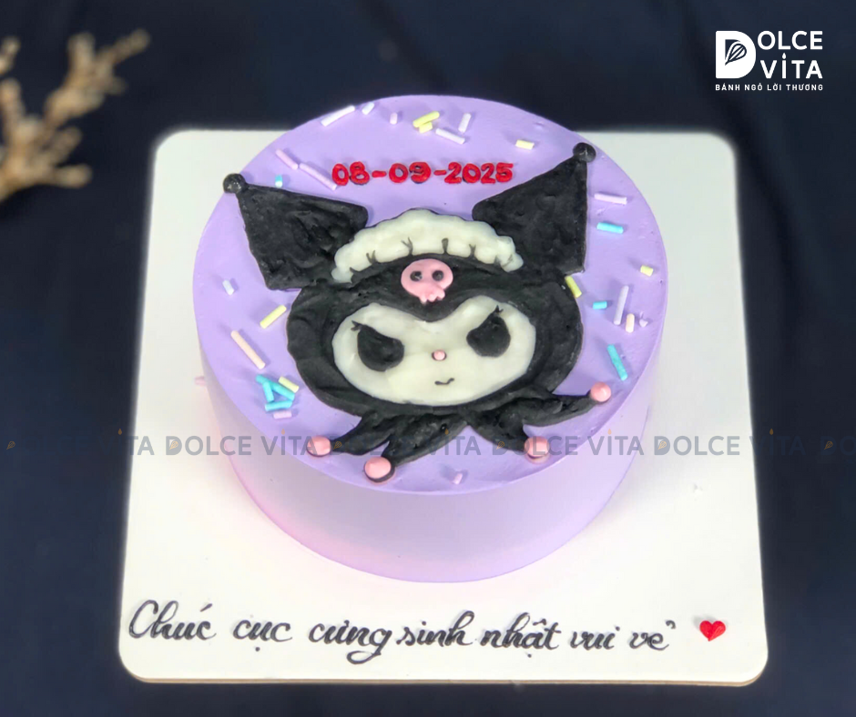 [1551] (80) Bánh vẽ nhân vật Kuromi - quà sinh nhật cho bé