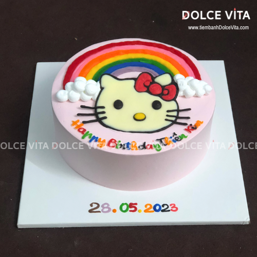 013 (80) Mèo Kitty và Cầu vồng