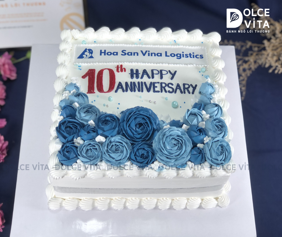[0347] Bánh hình vuông in logo kỷ niệm ngày thành lập