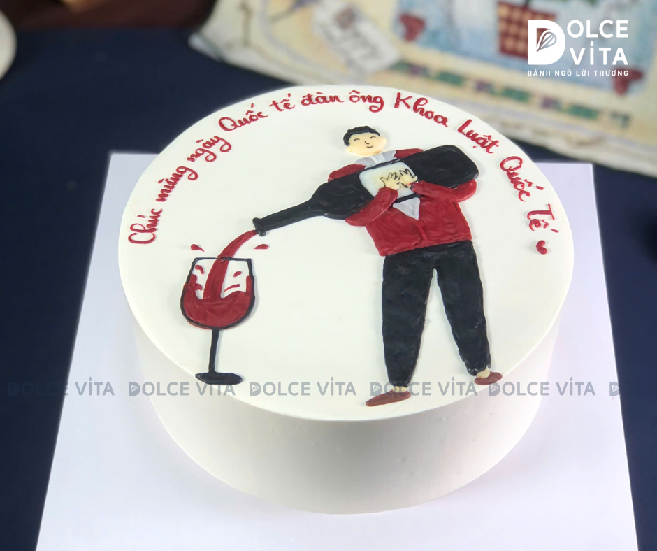 [938] (90) Bánh kem chủ đề bia - rượu cho phái nam