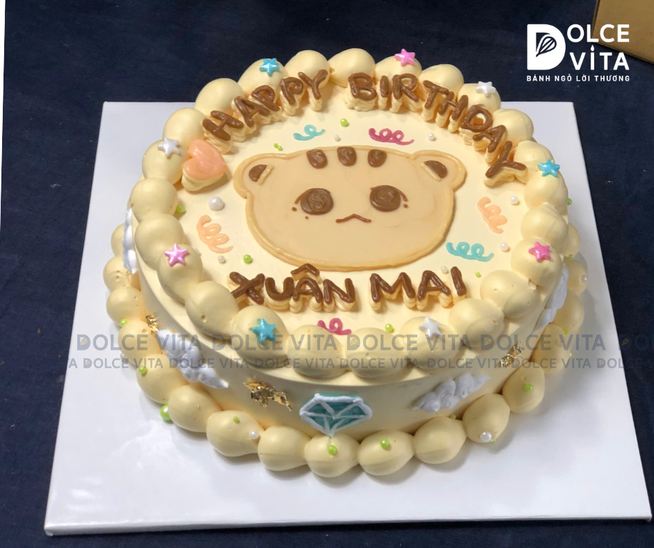971 (100) Bánh phong cách retro vẽ  hổ
