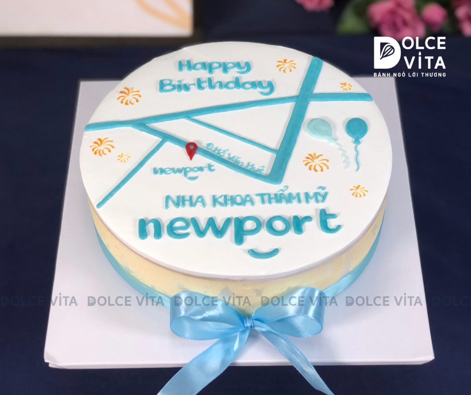 [1990] (80) Bánh kem bản đồ - quà tặng sinh nhật cho cửa hàng, doanh nghiệp