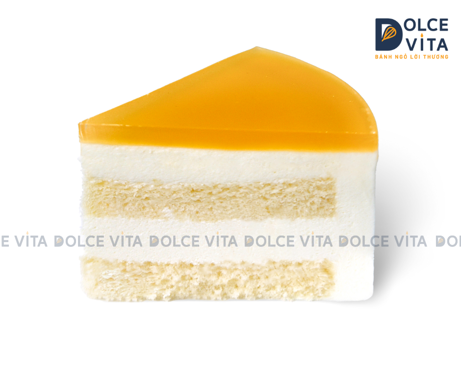 N003 (15-25-40-60) Passion Fruit Mousse (Christmas cake - Bánh giáng sinh/ Noel) trang trí bánh quy gừng