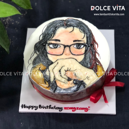 [381] (90+) Bánh vẽ chibi (phác họa theo hình chụp) quà tặng đặc biệt cho phái nữ