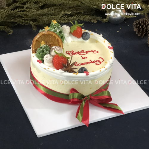 N022 Mousse bắp (Christmas cake /Bánh giáng sinh/ Noel)