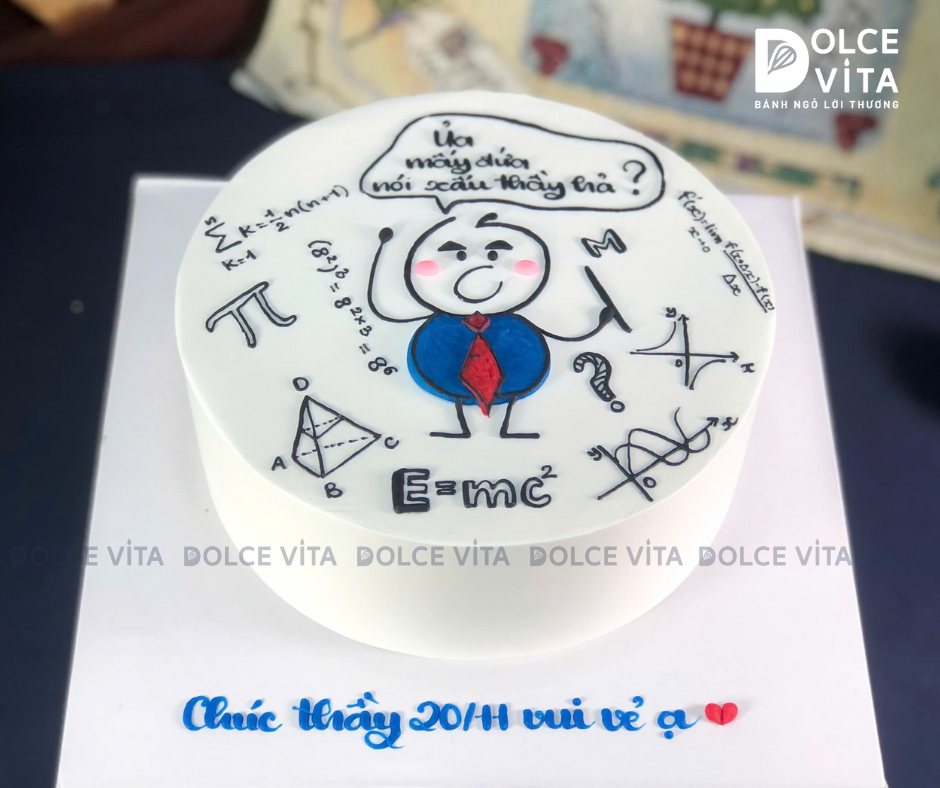 [0984] (75) Bánh Vẽ Giáo Viên Môn Toán – Hài Hước, Đáng Yêu Và Đầy “Chất Toán”