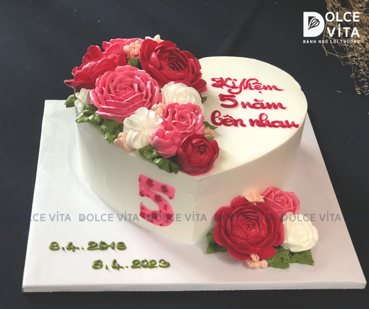 [387] (80) Bánh trái tim kỷ niệm tình yêu