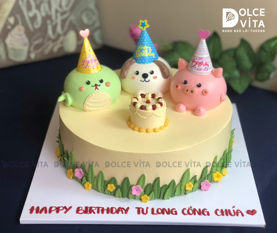 [2988] (150) Bánh kem tạo hình các con vật cho dịp sinh nhật chung