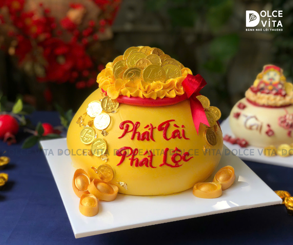 225 Bánh túi tiền/ hũ vàng/ thỏi vàng mừng khai trương - ngày thần tài