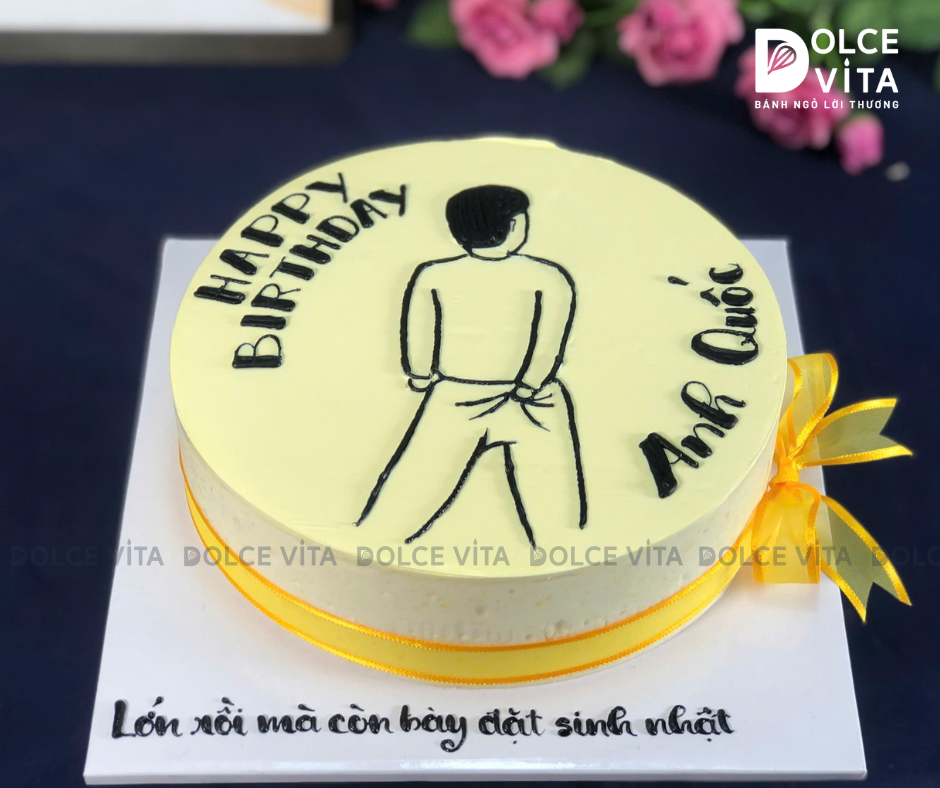 [1954] (50) Bánh kem hài hước - troll - bựa tặng sinh nhật bạn