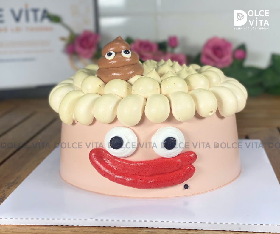 [1561] Bánh kem Hài, bựa - tạo hình cục phân troll bạn bè, đồng nghiệp