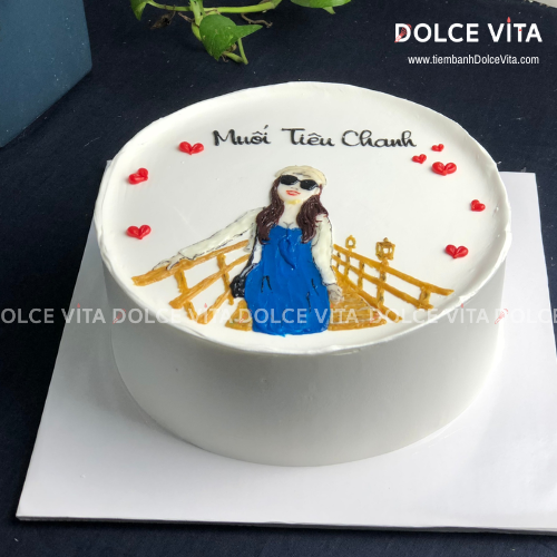 [381] (90+) Bánh vẽ chibi (phác họa theo hình chụp) quà tặng đặc biệt cho phái nữ