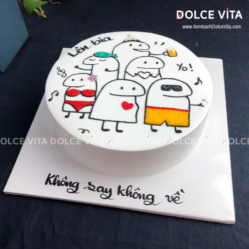 005 (M.50 -70) Bánh Kem Vui Nhộn - Cạn Ly Tiệc Tập Thể