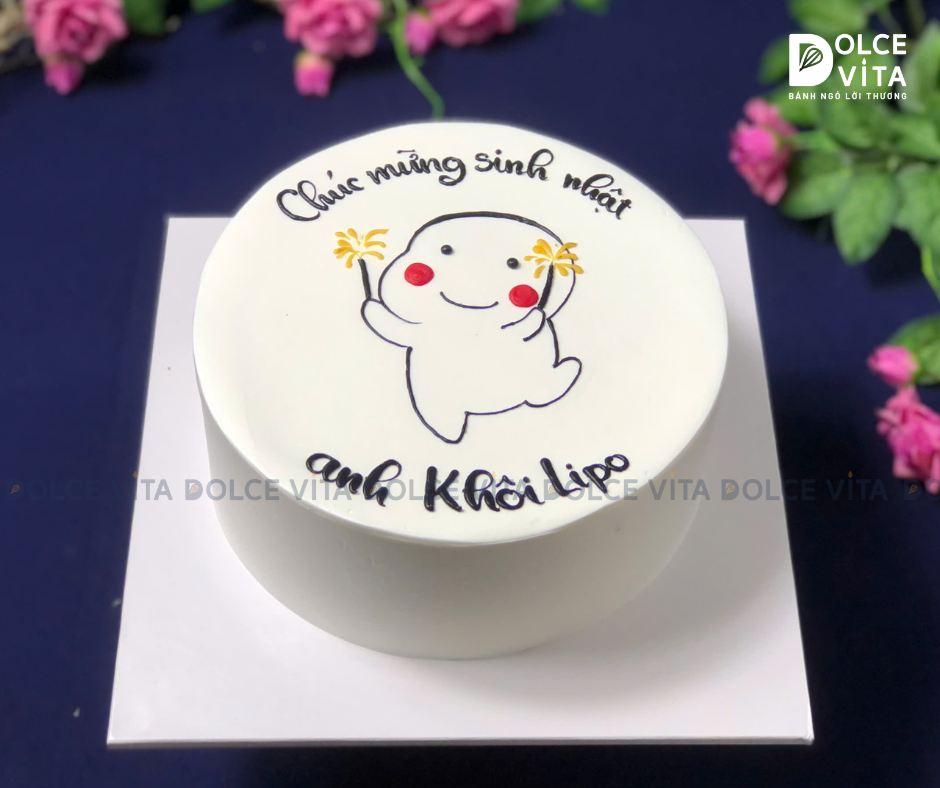 [1410] Bánh Vẽ Hài Hước – Món Quà Sinh Nhật Độc Đáo & Bá Đạo