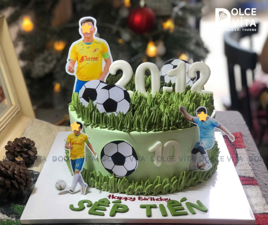 [2911] (200) Bánh Kem Tạo Hình Chủ Đề Bóng Đá – Món Quà dành riêng Cho Fan Bóng Đá