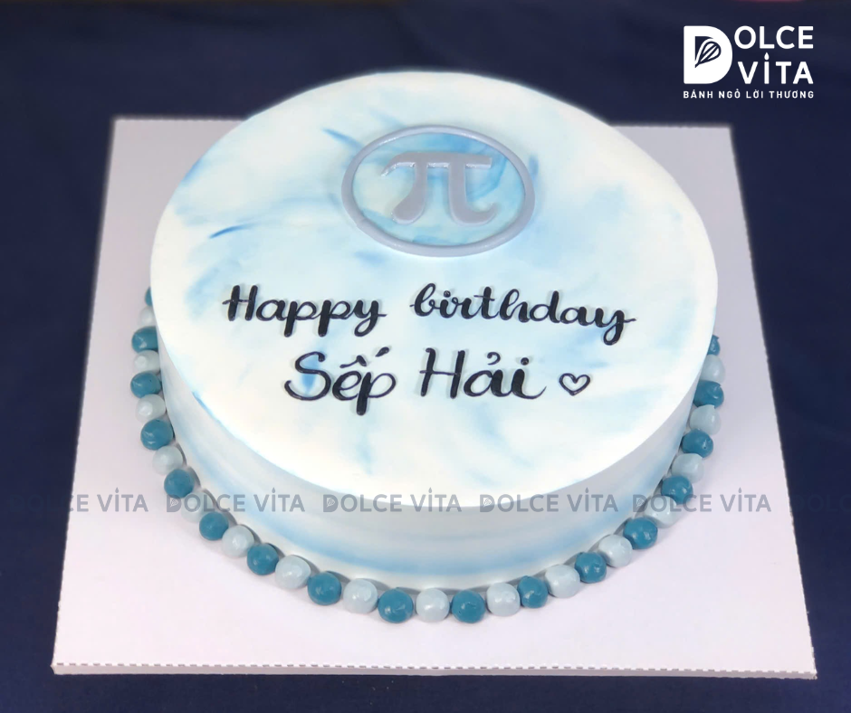 [1937] Bánh vẽ logo tặng cho sếp nam