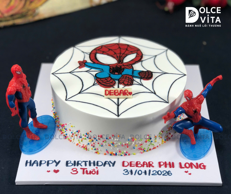 [305] (120) Bánh mô hình siêu anh hùng - người nhện Spider man