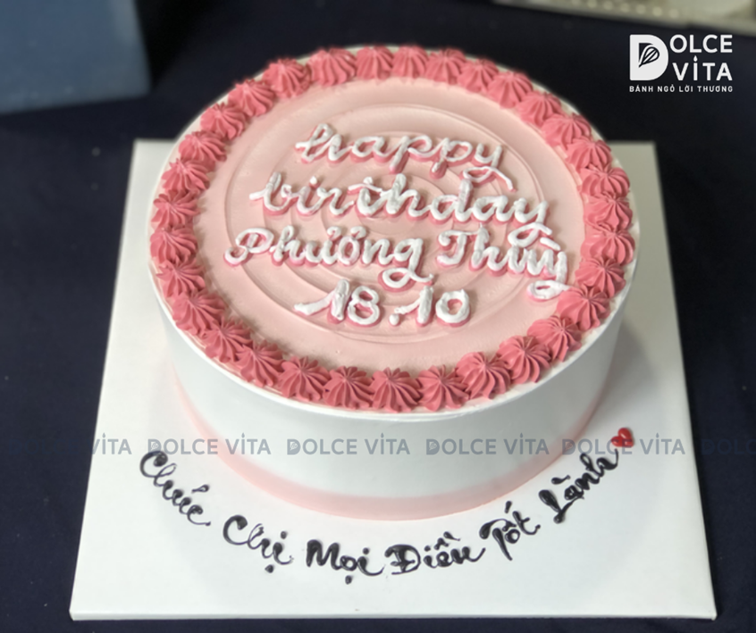 [1675] Bánh kem đơn giản phong cách retro