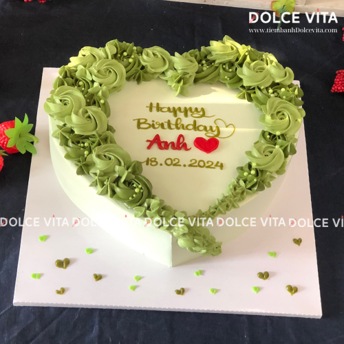 [0129] (M60/60/70) Bánh kem hình trái tim tặng người yêu thương