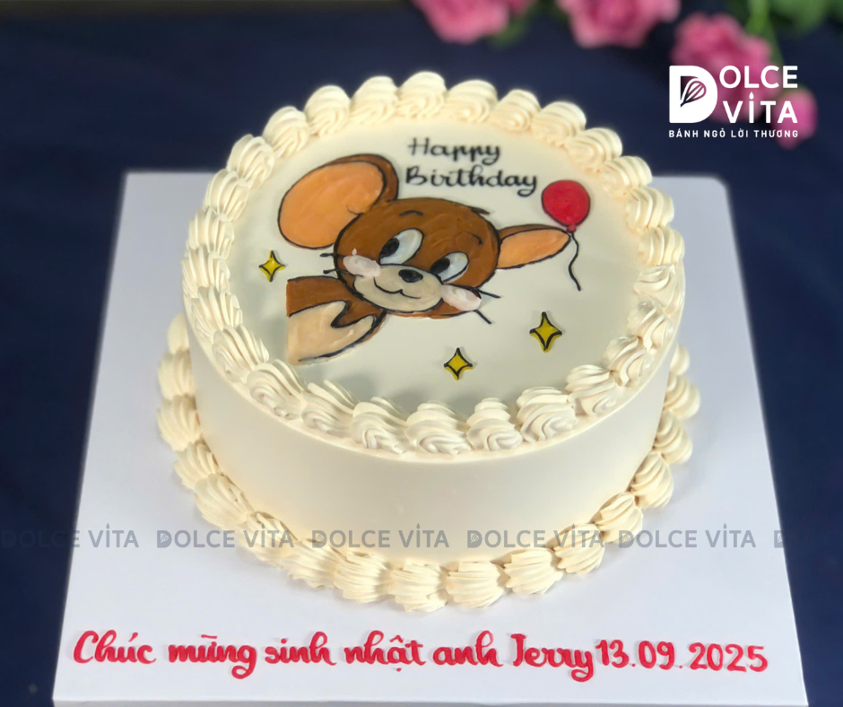 [1987] (50) Bánh kem vẽ hình chuột Jerry