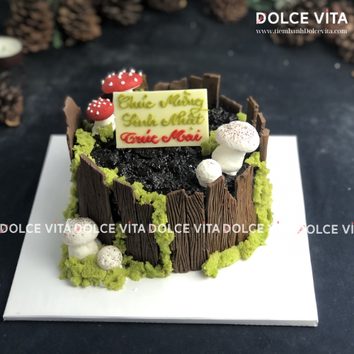 G003 (60-80-120) Brownie (Bánh gốc cây giáng sinh/ Christmas/ Noel) (Đặt trước 3 ngày)