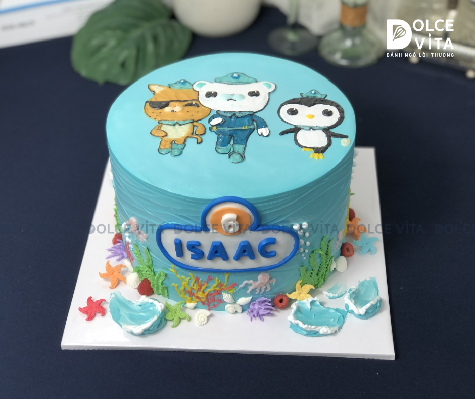 314 (170) Bánh chủ đề Octonauts, phiêu lưu cùng Đại dương (đặt trước 2 ngày)