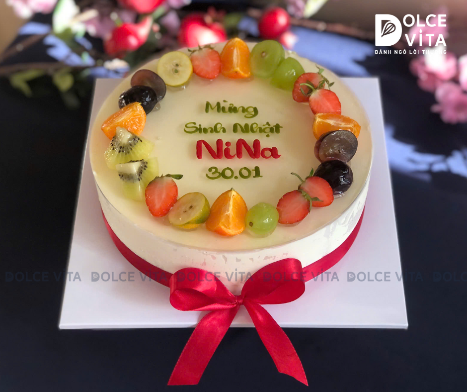 [2897] Green Tea Lemon - Bánh mousse trà xanh mát lạnh