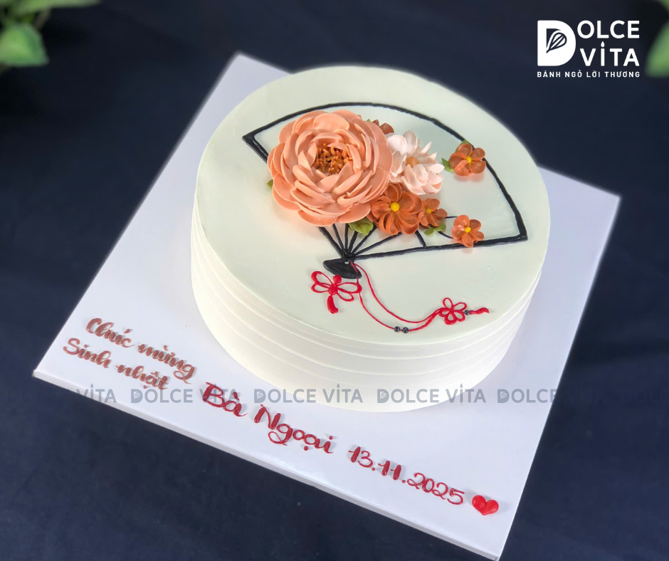 400 (60) Bánh bắt hoa trên hình quạt